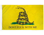 Gadsden Don&#39;t Fuck With Me 3&#39;X5&#39; Flag ROUGH TEX® 100D - £15.18 GBP