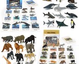24 Small Animal Figurines Learning &amp; Education Toys, Plastic Realistic Z... - $45.99