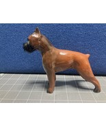 Boxer &quot;Robert Simmons&quot; Large Dog Figurine with Sticker Vintage - £15.36 GBP