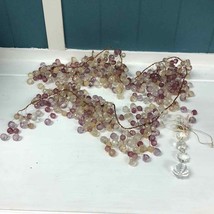 42” of plastic crystal balls lilac purple and clear home decor garland - $39.55