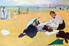 Small Girls on the Beach by Edgar Degas - Art Print - £17.17 GBP+