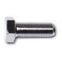 3/8&quot;-24 x 1&quot; Chrome Plated Grade 5 Steel Fine Thread Hex Cap Screws (10 ... - $37.83