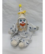 Clown In Moon Star Pajama Outfit 7&quot; Figurine - £28.23 GBP