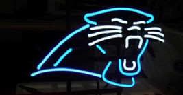 NFL Budweiser Carolina Panthers Logo Football Beer Bar Neon Light Sign 16&quot;x 14&quot; - £111.08 GBP