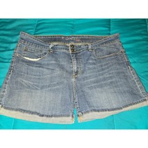 Levi&#39;s Jeans Shorts Women&#39;s 18 Blue Denim Cut-Off 5-Pockets Outerwear (A... - $22.76