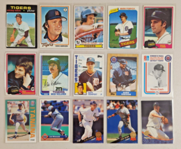 Detroit Tigers Lot of 15 MLB Baseball 1970&#39;s,80&#39;s,90&#39;s Mickey Lolich - $15.28