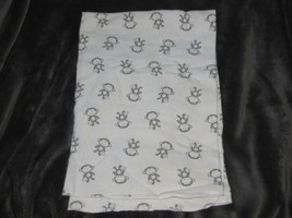 Circo White Gray Flannel Monkey Baby Receiving Swaddling Swaddle Blanket - $22.76