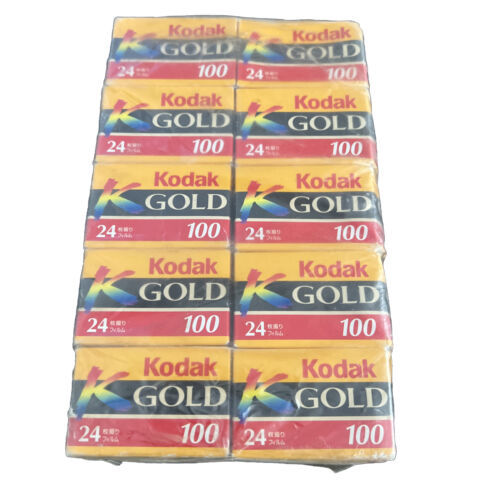 Kodak Color Gold 100 ISO Film Rolls 35mm, 24 Exp, Expd 1989 - Pack of 10 Rolls - $89.96