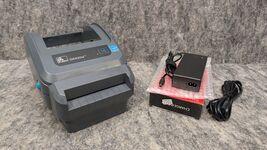 Zebra GX420D Linerless 203dpi Thermal Label Printer w/ Cutter &amp; Power Su... - $119.99