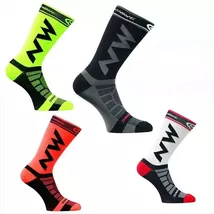 Men Breathable Cycling Socks Non Slip Road Bicycle Socks for Football So... - $10.20 CAD