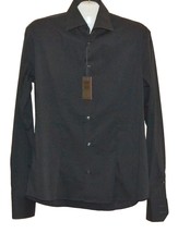 Xagon Man Olive Green Cotton Men&#39;s Dress Italy Shirt Size 2XL Slim Fit - £24.42 GBP