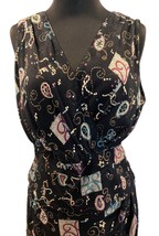 Carole Little Vintage Woman&#39;s Two Piece Top Skirt Set Size 6 Paisley Abs... - £31.36 GBP