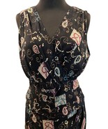 Carole Little Vintage Woman&#39;s Two Piece Top Skirt Set Size 6 Paisley Abs... - $54.42 CAD