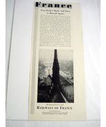 1931 Ad Railways of France Everybody&#39;s Back and Paris is Herself Again! - £7.85 GBP