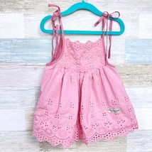 Camille &amp; Leah Lace Ruffle 2 Piece Set Pink Dress Short Cotton Toddler G... - $39.59