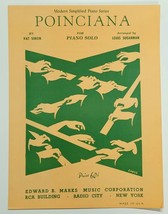 Poinciana For Piano Solo Sheet Music 1937 - $5.00