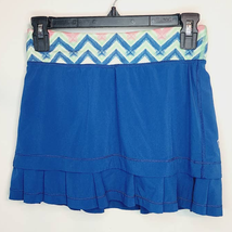 Ivivva Set for Speed Lined Skirt Skort Blue Chevron 10 - £27.97 GBP