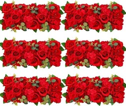 Table Flower Centerpieces Silk Red Rose Arch Decor Flower Wall Panels Di... - $74.44