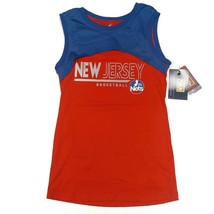 NBA New Jersey Nets Power Up Tank Top Womens Size 2XL GIII Sports Red Blue - $10.91