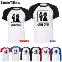 Game Over Funny Wedding Stag Hen Night Bride Graphic Tee Couple T-Shirt Tops - £14.06 GBP