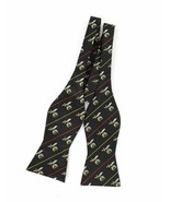 Noble Shriner Masonic Fraternity Bow Tie Self Tie Monogram  Silk Self Bo... - $622.48 MXN