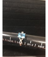 Vintage Sterling Silver Ring Large Blue Topaz Stunning Estste Find CR2 2... - $76.41 CAD