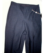 NWT New Mens E Tautz Italy 26 28 R Tall 36 Wool Pants Designer Black Gra... - £470.77 GBP