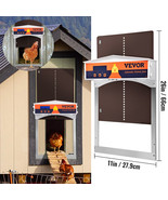 VEVOR Automatic Chicken Coop Door Opener Cage Closer Timer Light Sensor ... - £145.47 GBP