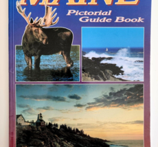 1995 Maine Pictorial Guide Book Moose Parks Lighthouse Travel Guide - $369.57 MXN