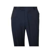 Men Suit BERLUSCONI Turkey 100% Soft Italian Wool Super 180's #Ber28 Navy Blue image 10