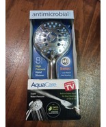 AquaCare Antimicrobial Luxury Handheld Shower Head Super Water Pressure ... - £15.47 GBP