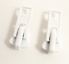 Zipper Slider, 2 Piece, Boat Canvas #10 YKK Vislon Single Pull Tab, White - €8,53 EUR