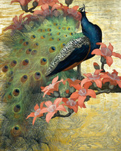 painting Giclee Art Peacock Oil Wall Art Printed on canvas - £6.86 GBP+