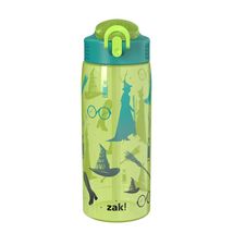 Zak Designs Wicked Halloween Light Green Durable Straw Water Bottle 25oz - $19.79