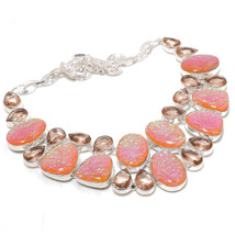 Australian Triplet Opal Morganite Gemstone Handmade Necklace Jewelry 18&quot; SA 4991 - £18.08 GBP
