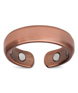 2-Pack Elegant Pure Copper Magnetic Therapy Ring Pain Relief for Arthrit... - £81.90 GBP