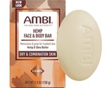 AMBI HEMP FACE &amp; BODY BAR CLEANSING SOAP FOR DRY &amp; COMBINATION SKIN 5.3oz - £3.15 GBP