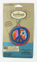 Dimensions Needlecrafts Handmade Embroidery Kit Ornament Peace Sign - $9.69