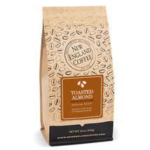 NEW ENGLAND COFFEE TOASTED ALMOND WHOLE BEAN COFFEE 16OZ - $17.25