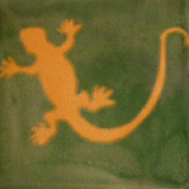 Mexican Tiles &quot;Green Lizard&quot; - £176.94 GBP