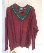 GAP cotton TENNIS GOLF sweater VEST  V-neck Cable preppy  XL - $34.65
