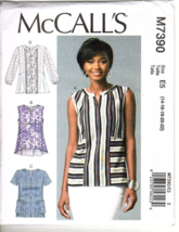 McCall&#39;s M7390 Misses  14 to 22 Tops and Tunics Sewing Pattern New - £11.81 GBP