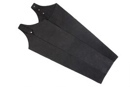 Medium Men's Aussie Waterproof Oilskin Cotton Chaps Black 109OC325BK-M - $69.29