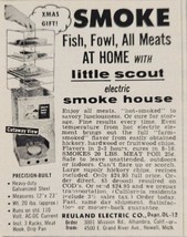 1956 Print Ad Little Scout Electric Smoke House Smoker Reuland  Howell,Michigan - £5.83 GBP