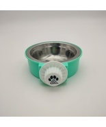 Feeding vessels for pets Detachable Stainless Steel  Bowls for Dogs, Cyan - £11.54 GBP