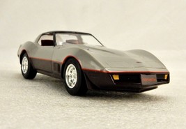 1982 Chevy Corvette, Silver/Dark Claret, ERTL/AMT Dealer Promo, Model #6... - $19.55