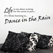 Style Dance in The Rain Wall Sticker  Size-40*14 Inch Black - $13.05