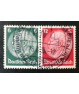 Germany #398-9 attached - used - £2.37 GBP