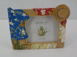 Lady Jayne Ltd Picture Frame For 4X3.5 Photo Paradise Island Hawaiian Shirt Hat - £9.58 GBP