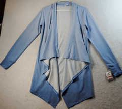 Ideology Cardigan Sweater Womens XS Blue Knit Polyester Long Sleeve Open Front - £16.19 GBP